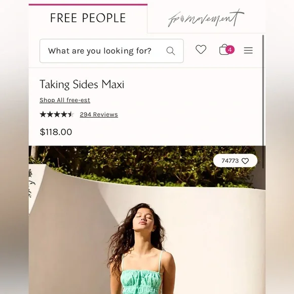 Free People Taking Sides Maxi | Green | Size M - Picture 2 of 6